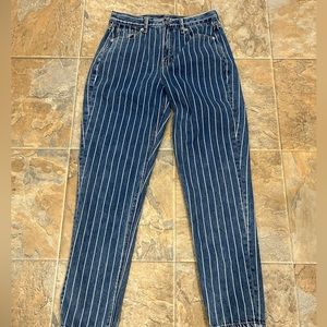 American Eagle Striped Jeans Sz 4